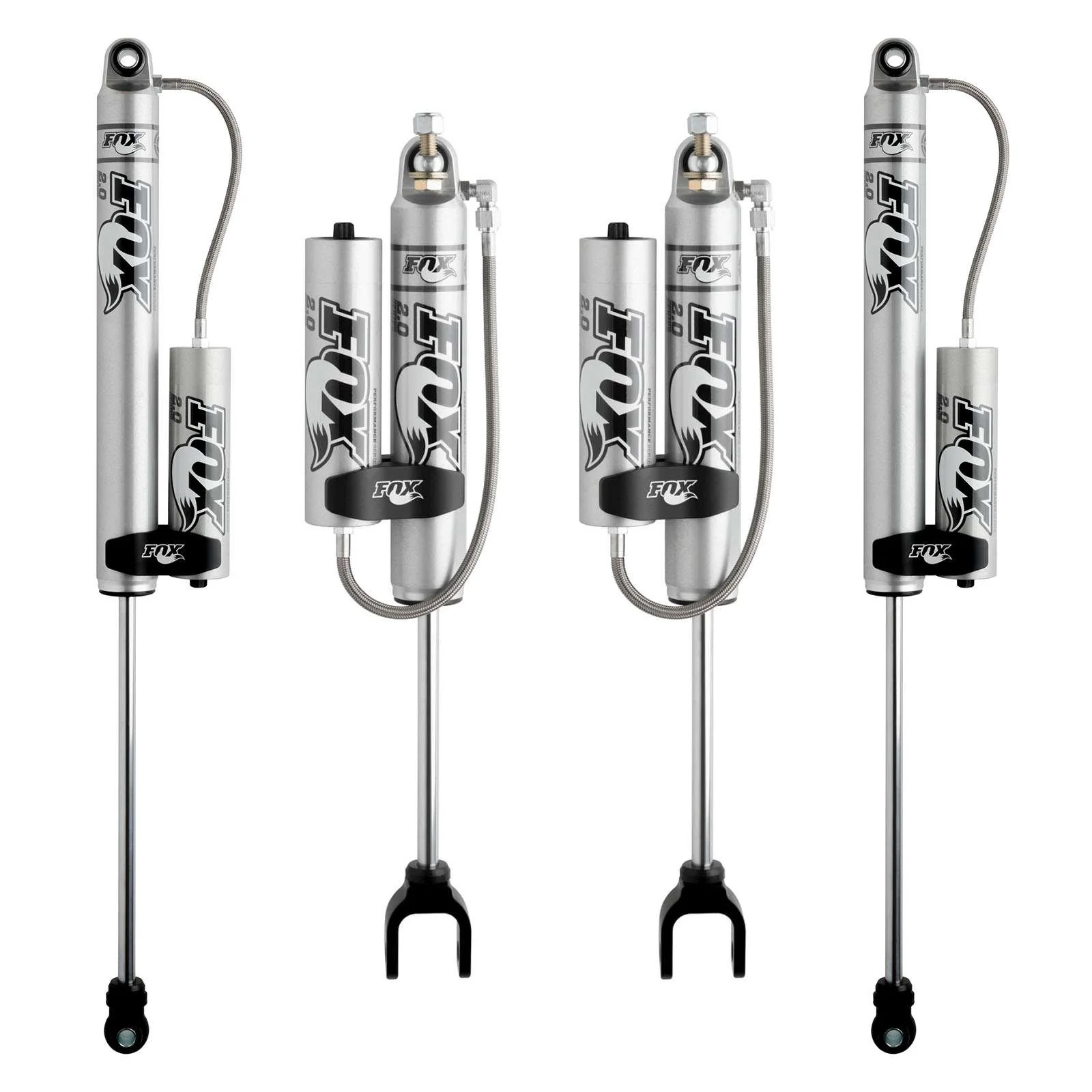 Fox 2.0 Performance Series Shocks w/ Reservoir Set for 2011-2021 Chevrolet Silverado 2500 HD 4WD RWD - Image 3
