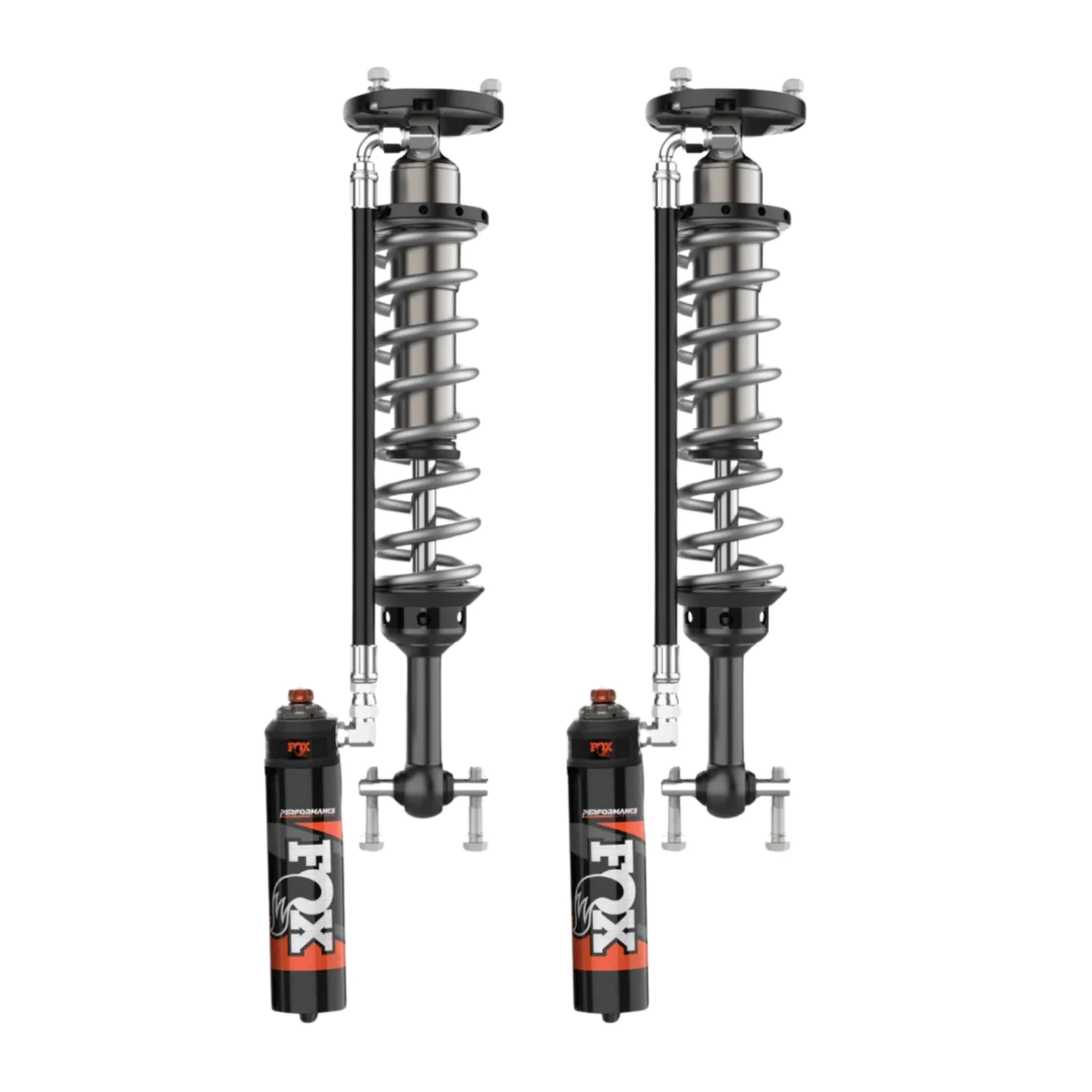 Fox 2.5 Performance Elite Adjustable Coilover w/ Reservoir Coilover Shocks Front Pair for 2021-2024 Ford F150 RWD w/1.5-2" lift