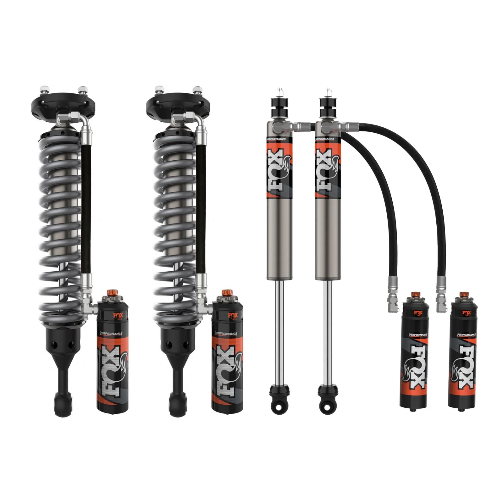 Fox 2.5 Performance Elite Adjustable Coilover w/ Reservoir + Rear Shocks Set for 2007-2021 Toyota Tundra 4WD RWD w/ UCA - Image 3