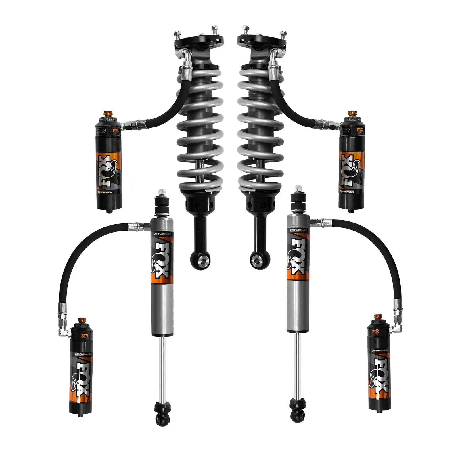 Fox 2.5 Performance Elite Adjustable Coilover w/ Reservoir + Rear Shocks Set for 2005-2023 Toyota Tacoma 4WD RWD - Image 3