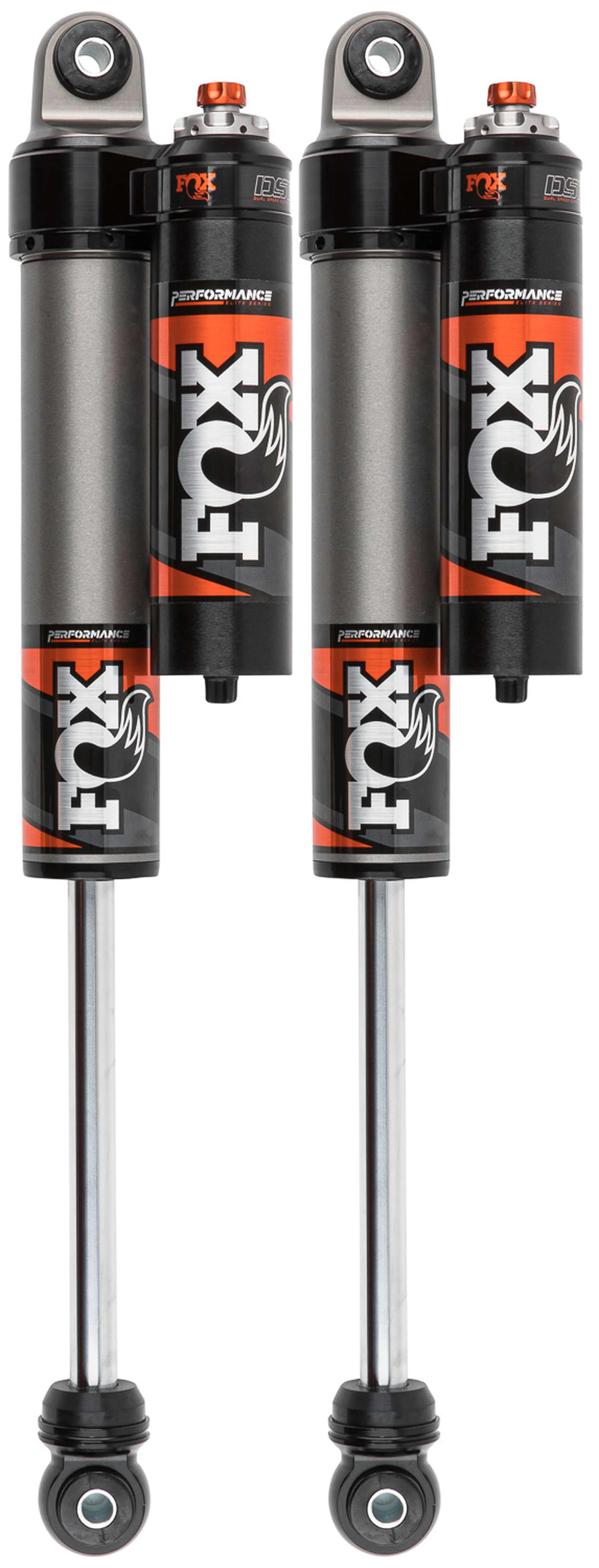 Fox 2.5 Performance Elite Adjustable w/ Reservoir Shocks Rear Pair for 2017-2024 Ford F250 Super Duty 4WD