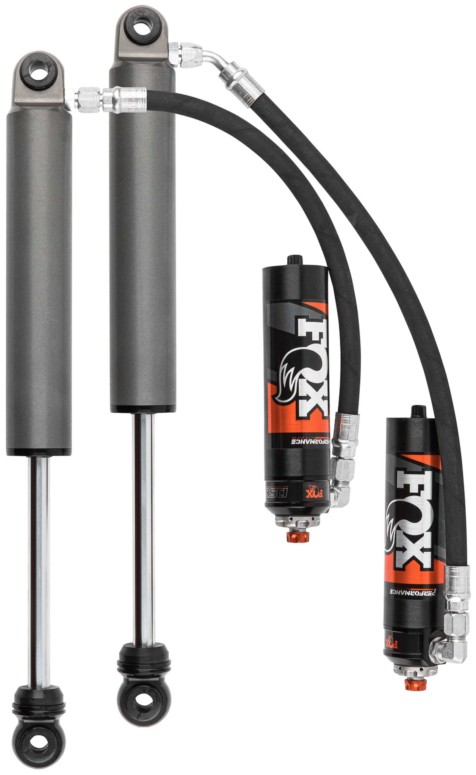 Fox 2.5 Performance Elite Adjustable w/ Reservoir Shocks Rear Pair for 2019-2024 Chevrolet Silverado 1500 w/2.5-4" lift