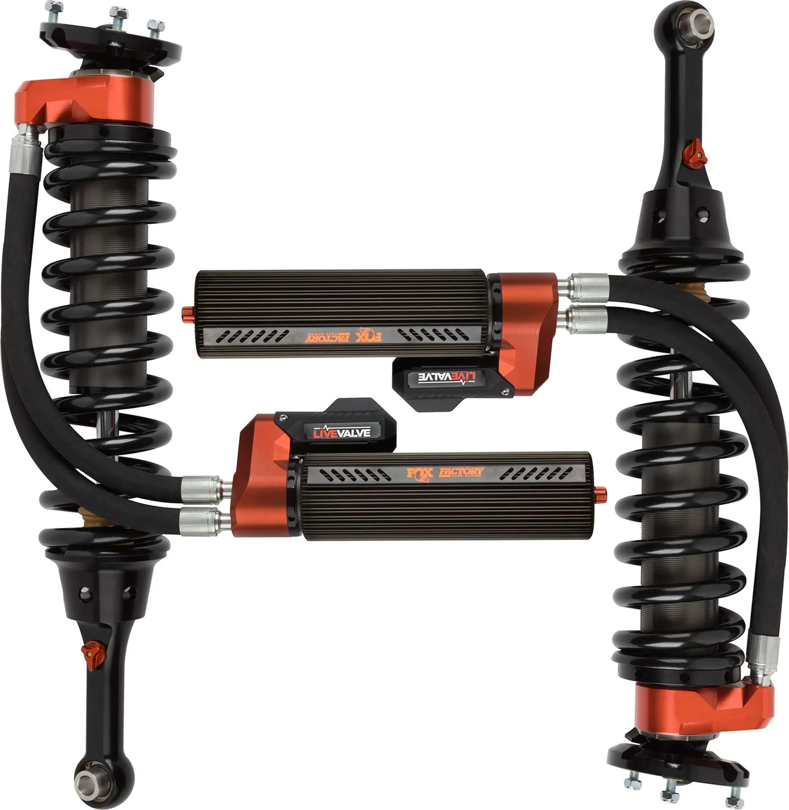 Fox 3.0 Factory Race Series Coilovers Adjustable w/ Internal Bypass Front Pair for 2019-2020 Ford F150 Raptor 4WD RWD w/2" lift