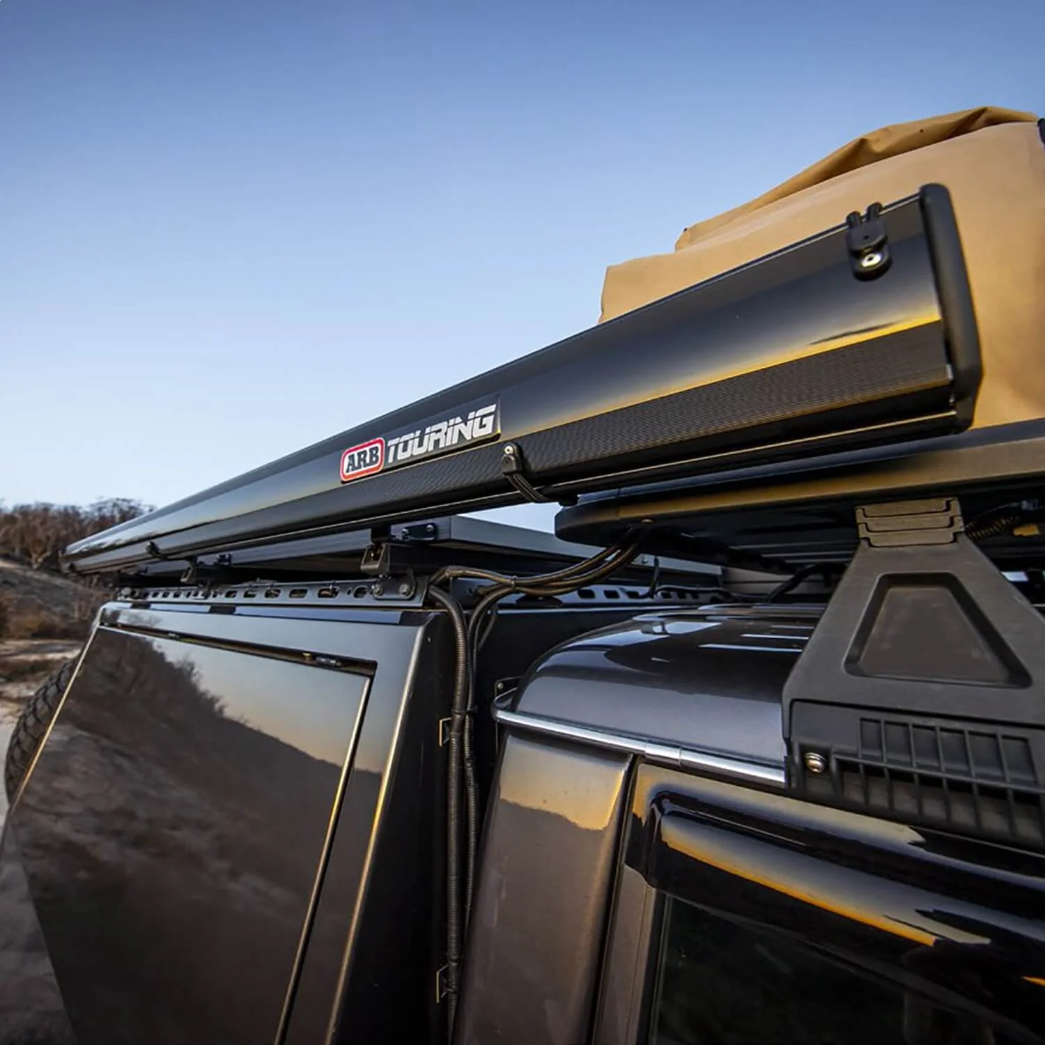 ARB Hard Case Awning with Light 2.5M Black - Image 7