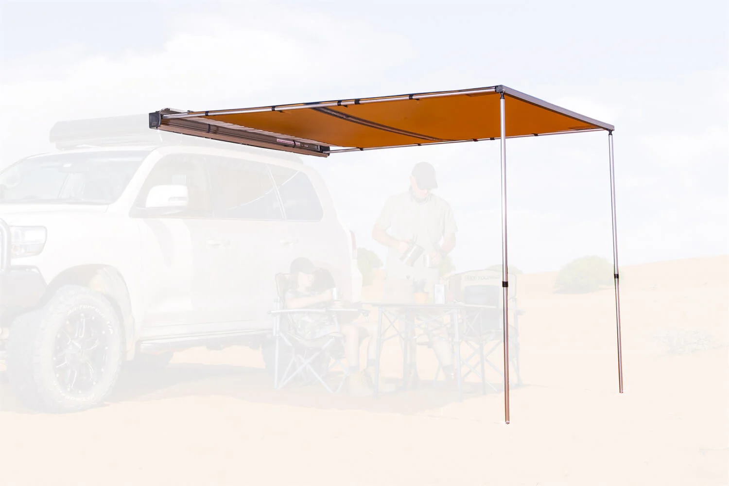 ARB Hard Case Awning With Light 2.5M Silver - Image 4