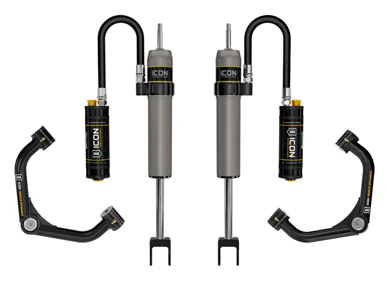 Icon 0-2" 2.5 Front CDCV Reservoir Shocks System w/ UCA Kit for 2011-2019 GMC Sierra 2500 HD 4WD RWD - Image 2