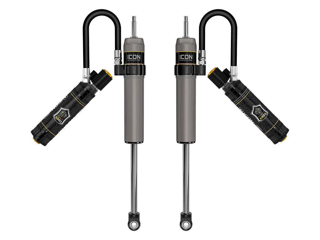 Icon 2.5 Remote Reservoir Shocks Front Pair for 2019-2024 Ford F350 Super Duty Tremor 4WD - Image 2