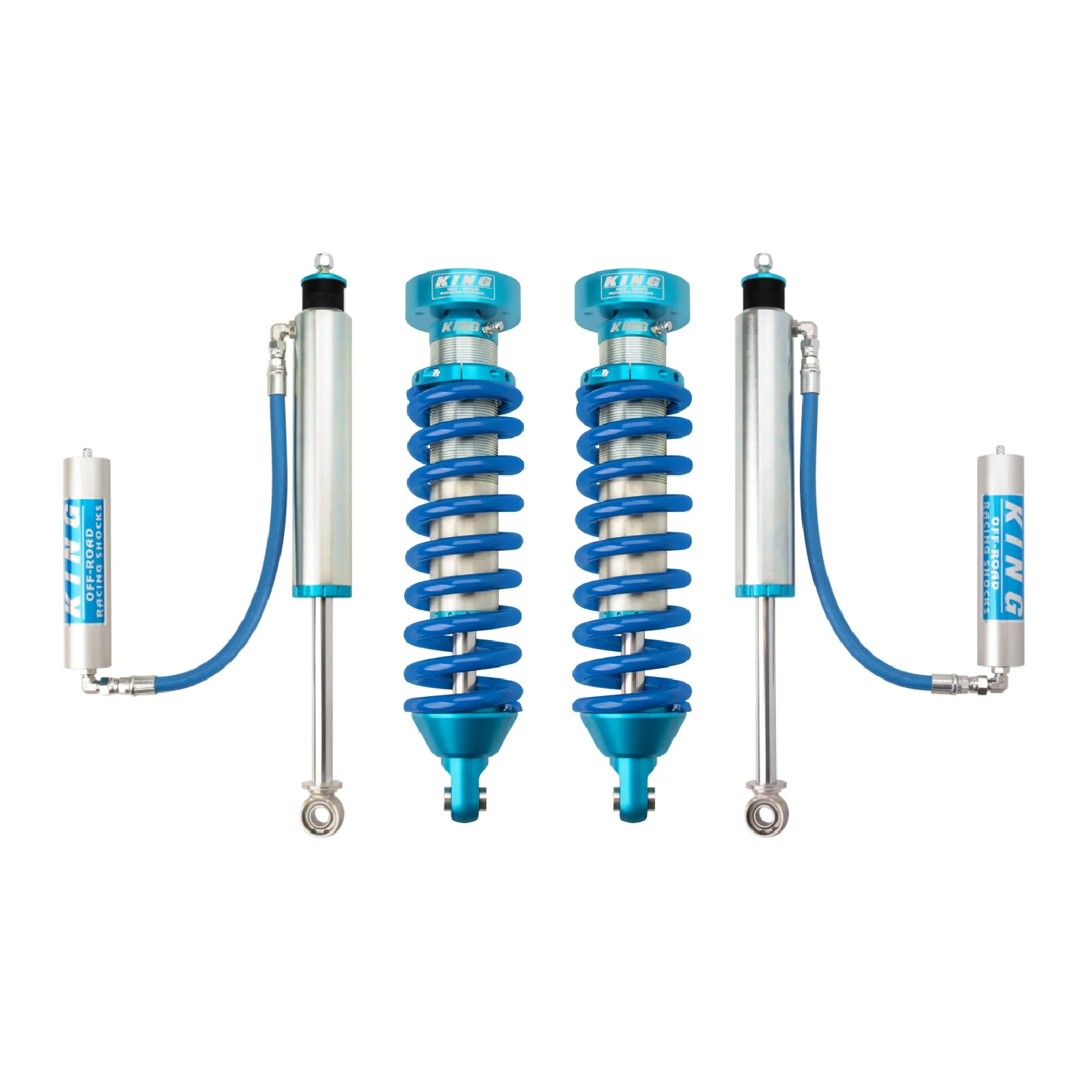 King Shocks 2.5 Performance Coilovers + Rear Reservoir Shocks Set for 1996-2002 Toyota Land Cruiser 90 4WD w/0-2.5" lift