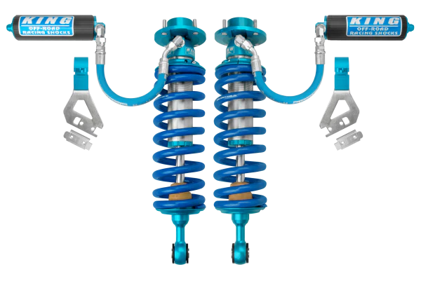 King Shocks 2.5 Performance Coilovers w/ Adjustable Remote Reservoir Front Pair for 2022-2024 Toyota Tundra 4WD w/0-2.5" lift