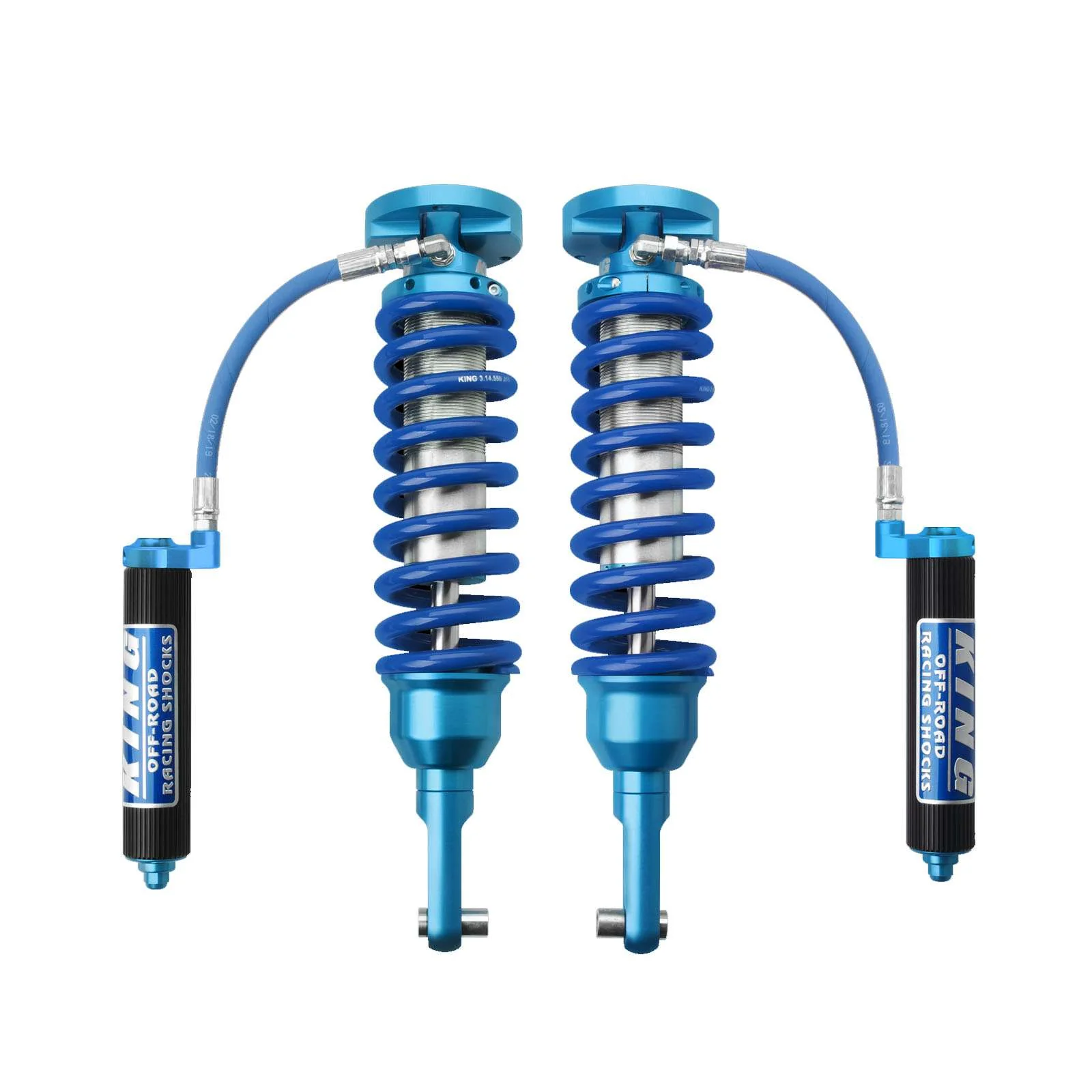 King Shocks 2.5 Performance Coilovers w/ Remote Reservoir Front Pair for 1999-2006 Mitsubishi Montero 4WD RWD