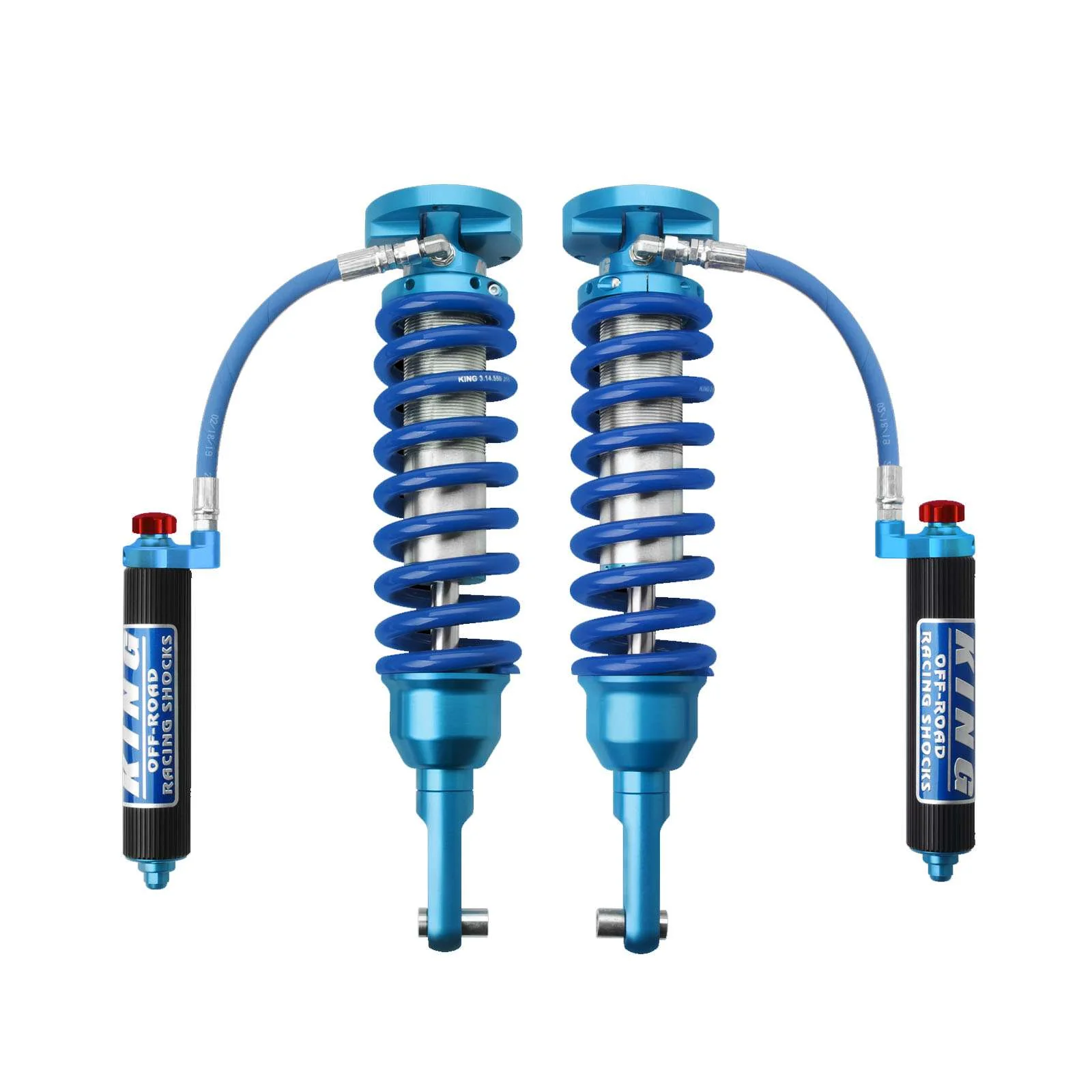 King Shocks 2.5 Performance Coilovers w/ Remote Reservoir Front Pair for 1999-2006 Mitsubishi Montero 4WD RWD - Image 2