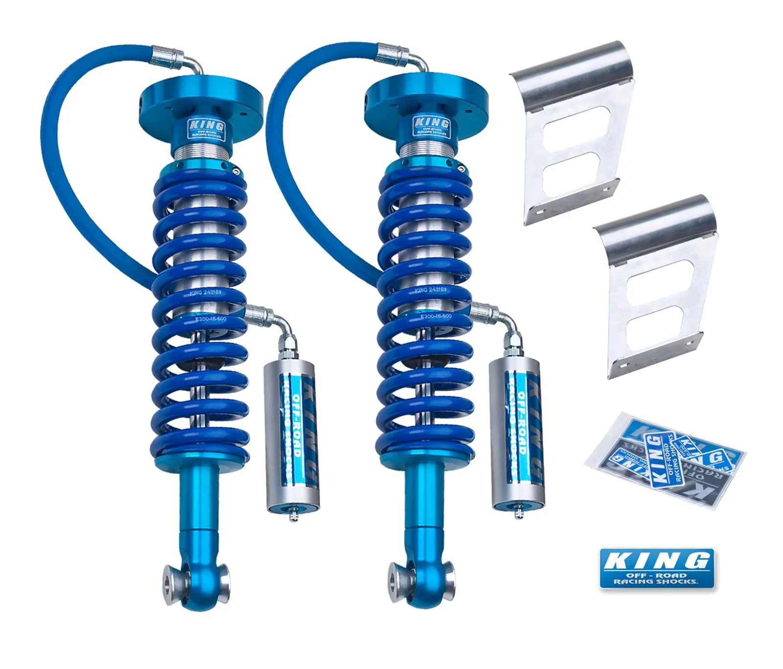 King Shocks 2.5 Performance Coilovers w/ Remote Reservoir Front Pair for 2004-2008 Ford F150 4WD w/0-3" lift - Image 2