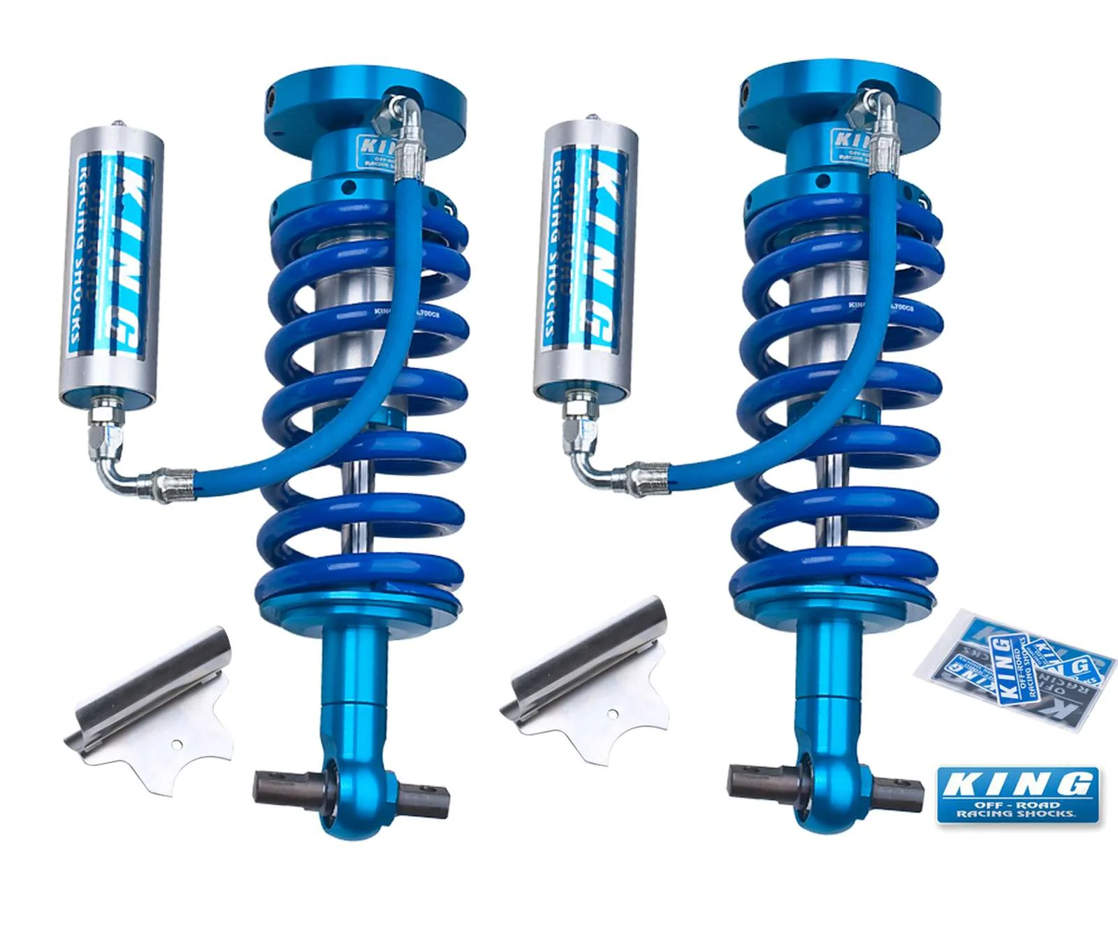 King Shocks 2.5 Performance Coilovers w/ Remote Reservoir Front Pair for 2007-2018 Chevrolet Silverado 1500 4WD - Image 2