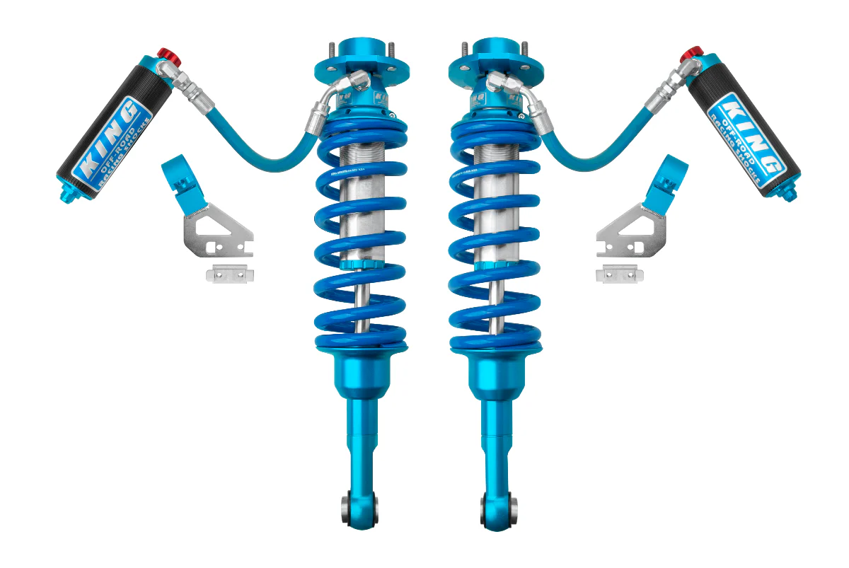 King Shocks 2.5 Performance Coilovers w/ Remote Reservoir Front Pair for 2024-2026 Toyota Land Cruiser 250 4WD RWD w/0-1.75" lift