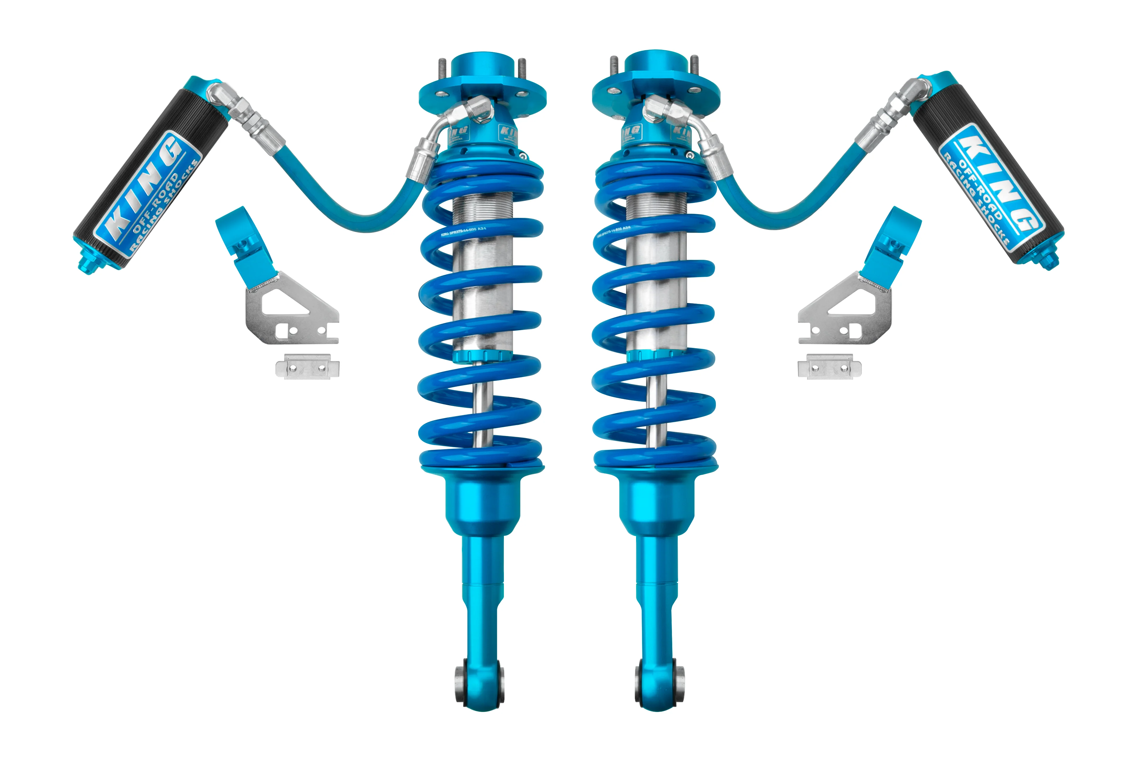 King Shocks 2.5 Performance Coilovers w/ Remote Reservoir Front Pair for 2025-2026 Toyota 4Runner 4WD RWD w/2-2.5" lift Exclusion | Does not work with vehicles equipped with OEM KDSS or E-KDSS