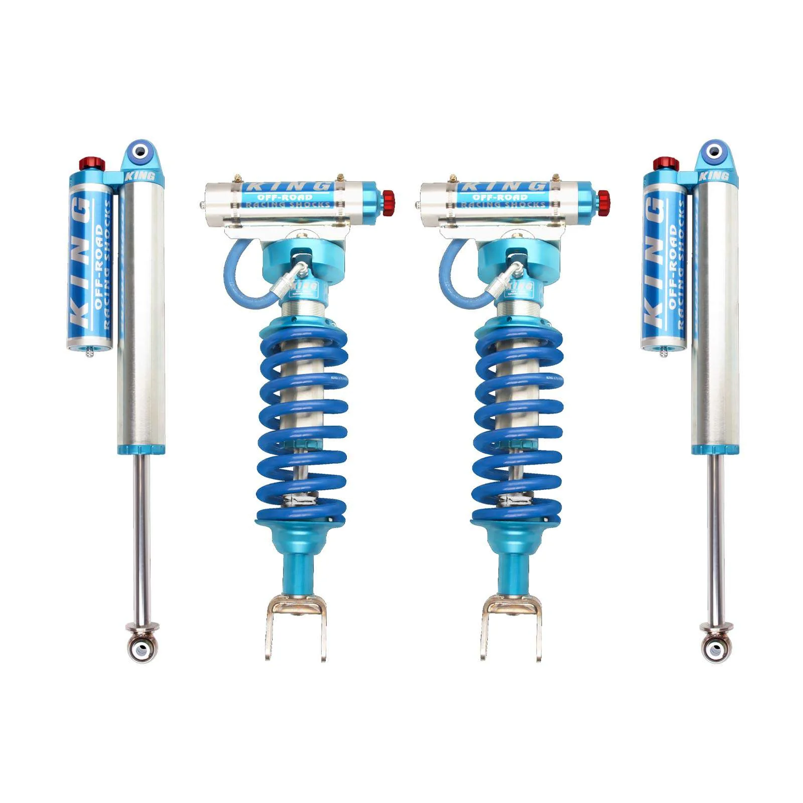 King Shocks 2.5 Performance Coilovers w/ Remote Reservoir Set for 2009-2018 Ram 1500 Gas 4WD w/0-3" lift - Image 4