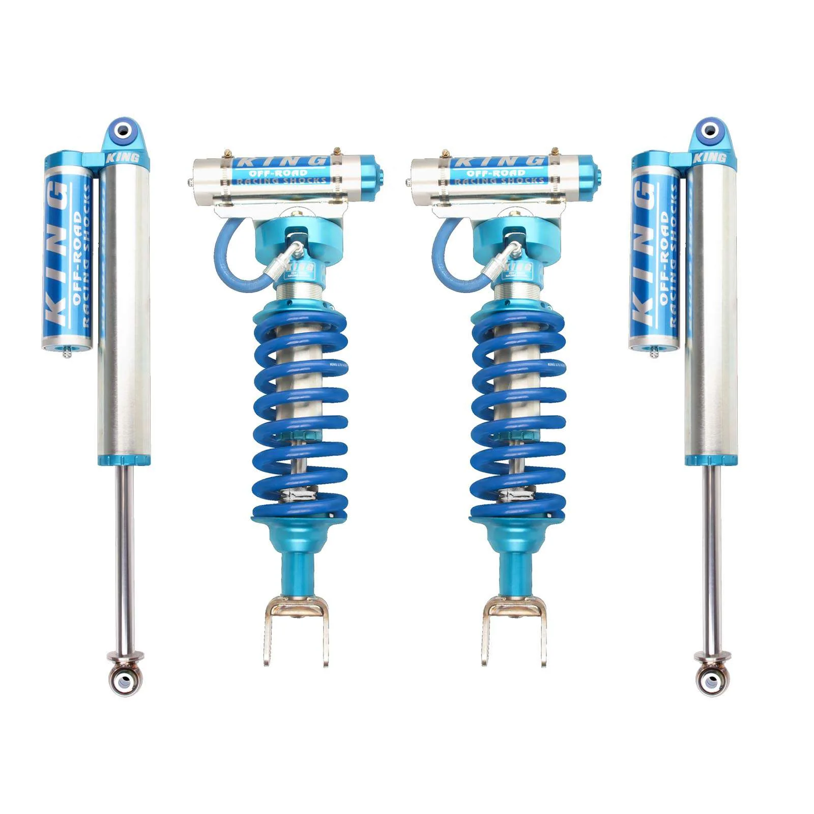 King Shocks 2.5 Performance Coilovers w/ Remote Reservoir Set for 2009-2018 Ram 1500 Gas 4WD w/0-3" lift - Image 5