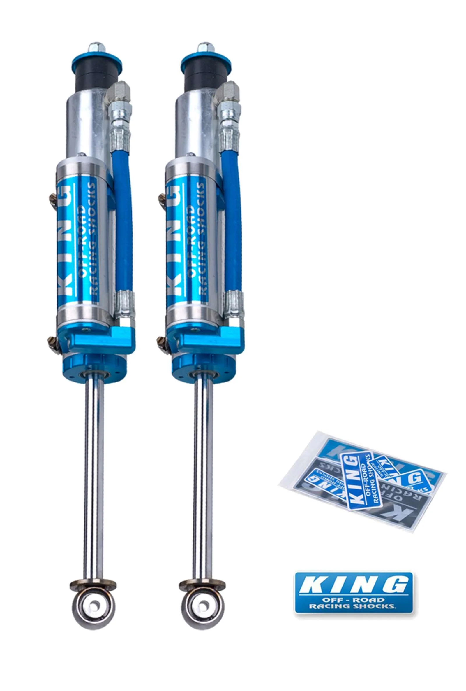 King Shocks 2.5 Performance Piggyback Shocks Front Pair for 1996-2006 Jeep Wrangler TJ 4WD - Image 3