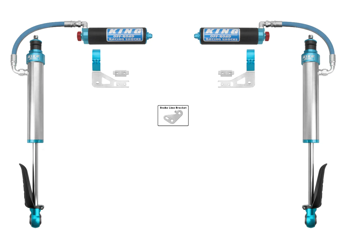 King Shocks 2.5 Performance w/ Adjustable Remote Reservoir Shocks Rear Pair for 2024-2026 Lexus GX550 4WD RWD Exclusion | Does not work with vehicles equipped with OEM KDSS or E-KDSS