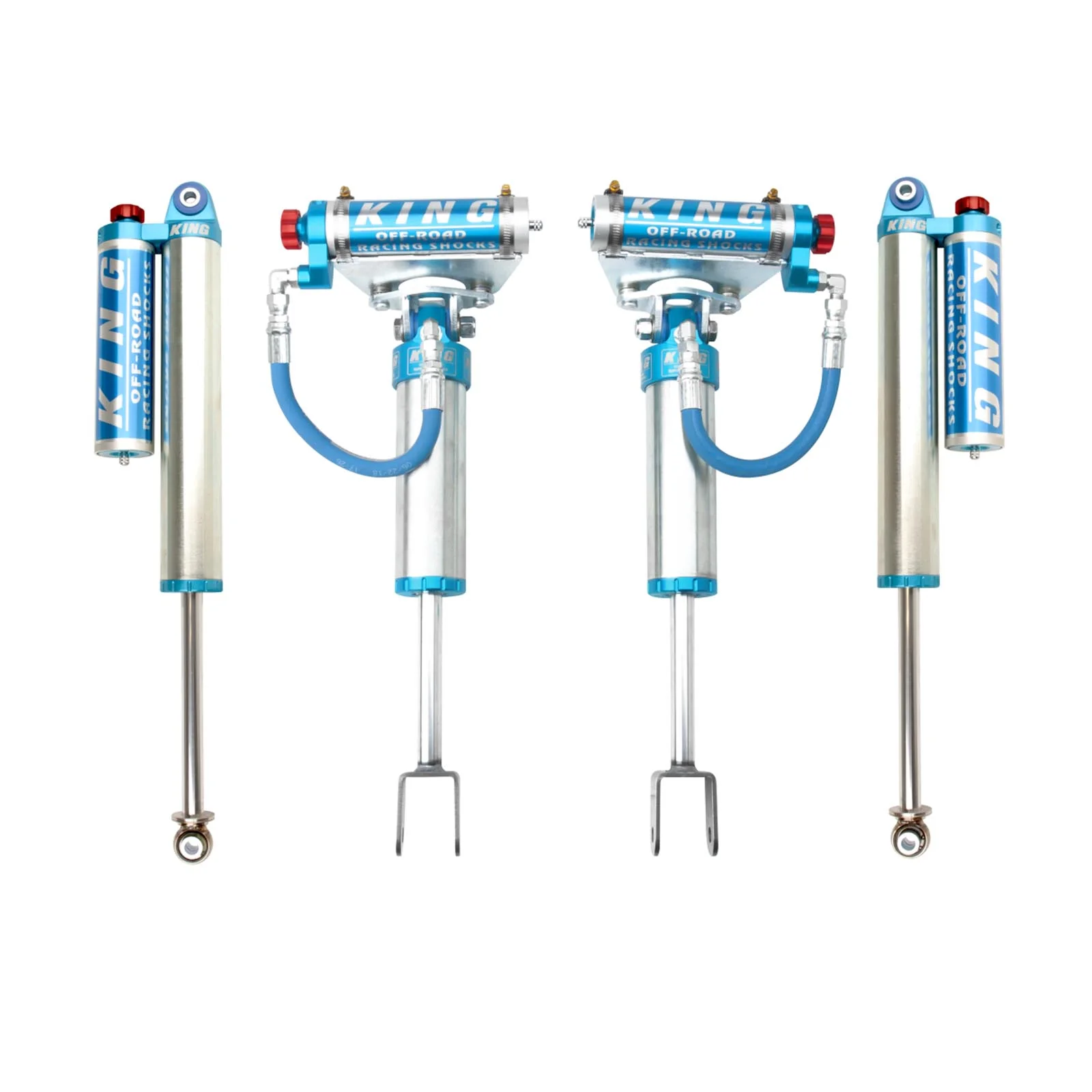 King Shocks 2.5 Performance w/ Remote Reservoir + Rear Reservoir Shocks Set for 2011-2022 GMC Sierra 2500 HD 4WD w/0" lift - Image 3