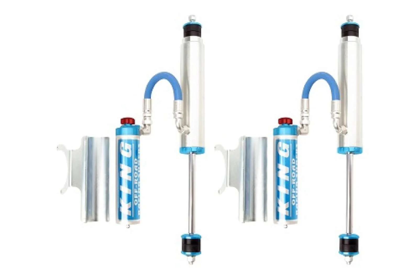 King Shocks 2.5 Performance w/ Remote Reservoir Shocks Front Pair for 1984-2020 Toyota Land Cruiser 78 Series 4WD - Image 2