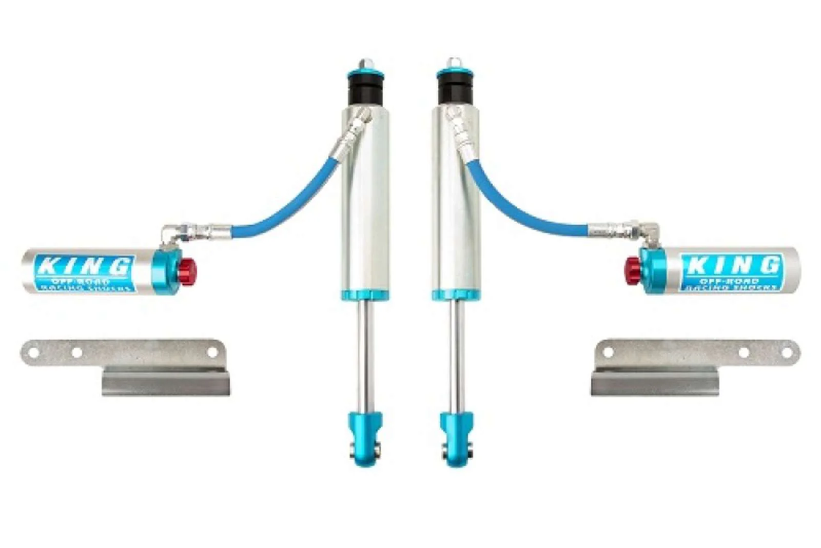 King Shocks 2.5 Performance w/ Remote Reservoir Shocks Front Pair for 1998-2012 Toyota Land Cruiser 100 4WD - Image 2