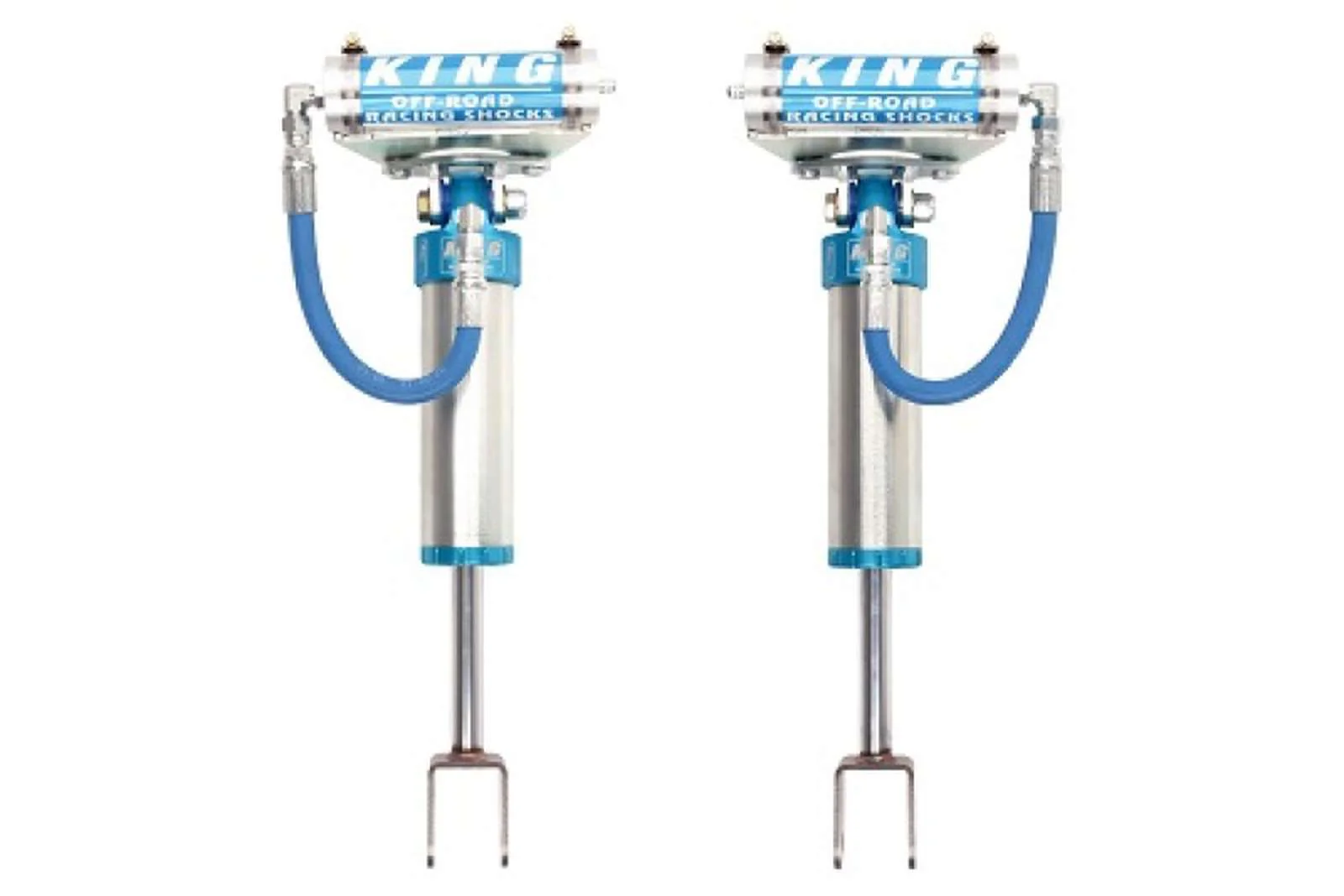 King Shocks 2.5 Performance w/ Remote Reservoir Shocks Front Pair for 2011-2022 Chevrolet Silverado 3500 HD 4WD - Image 2