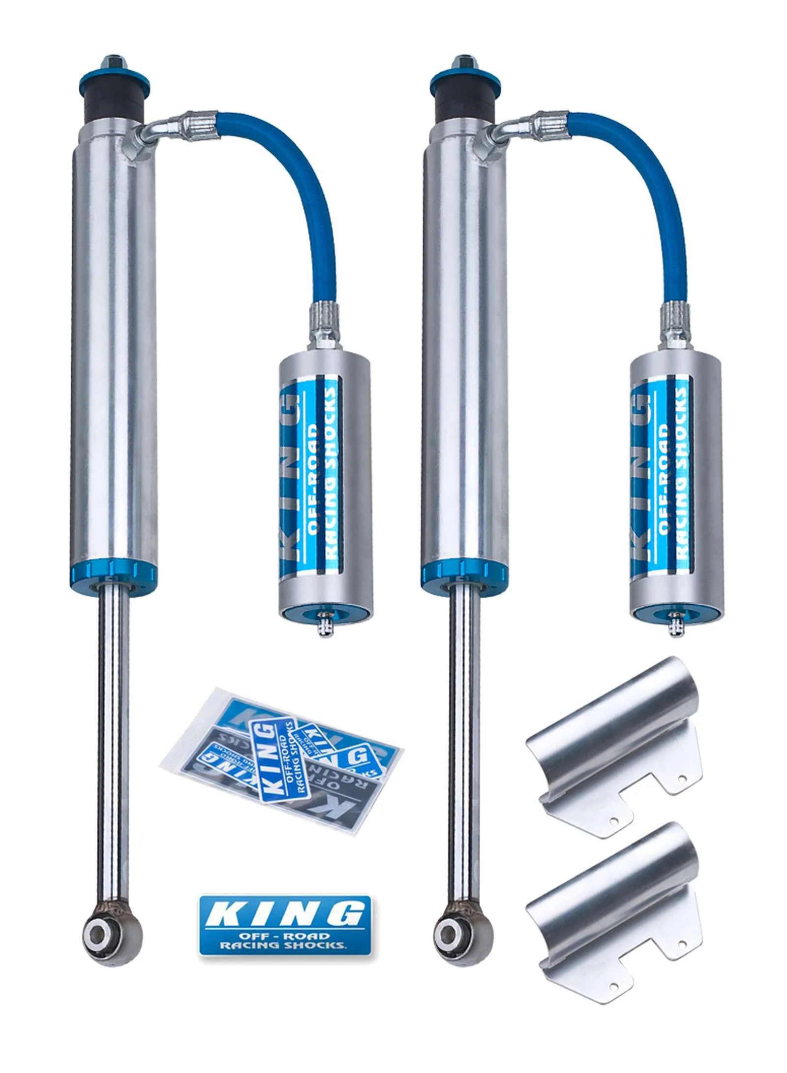 King Shocks 2.5 Performance w/ Remote Reservoir Shocks Rear Pair for 2007-2021 Toyota Tundra 4WD - Image 2