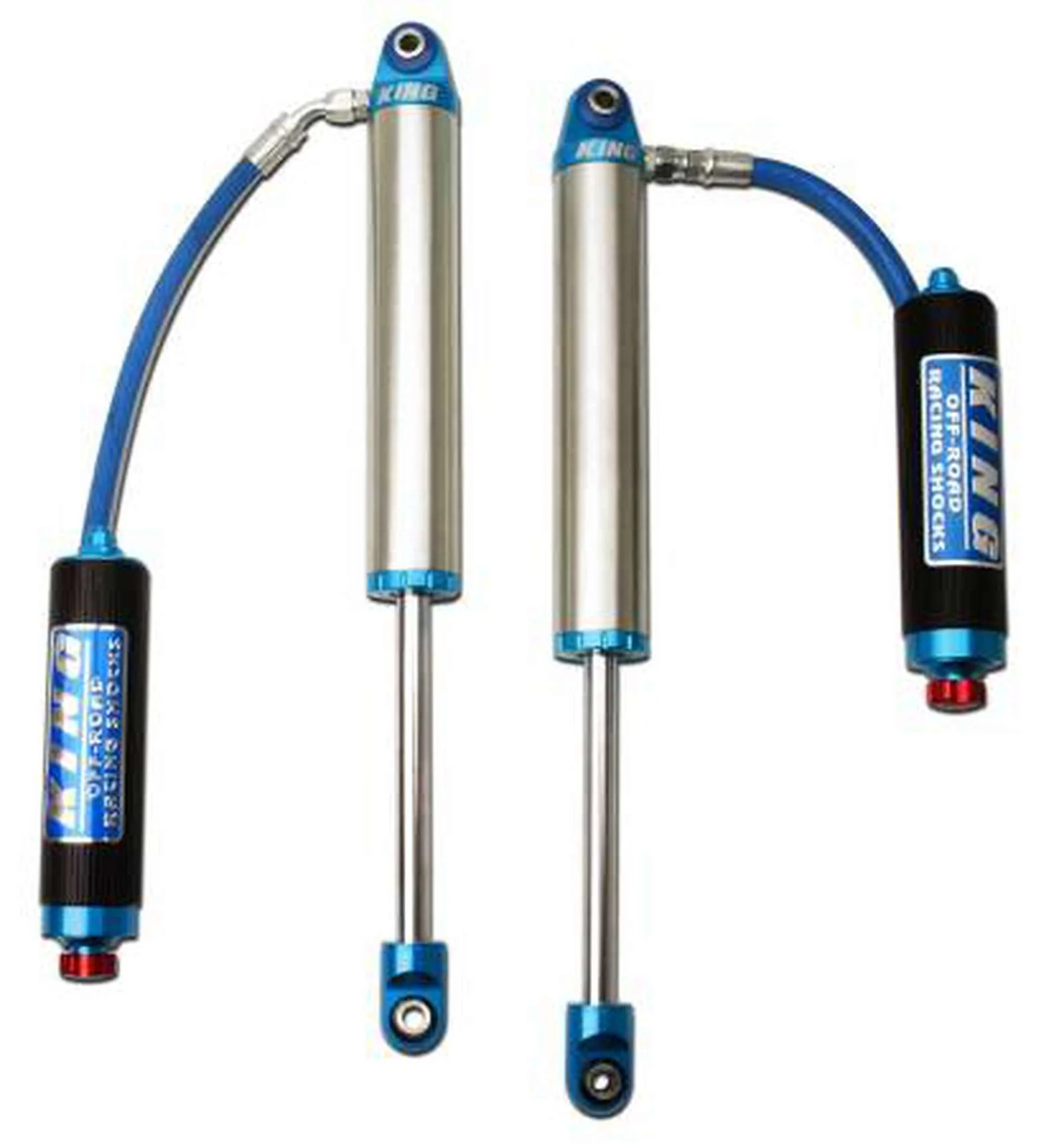 King Shocks 2.5 Performance w/ Remote Reservoir Shocks Rear Pair for 2019-2024 GMC Sierra 1500 4WD - Image 2