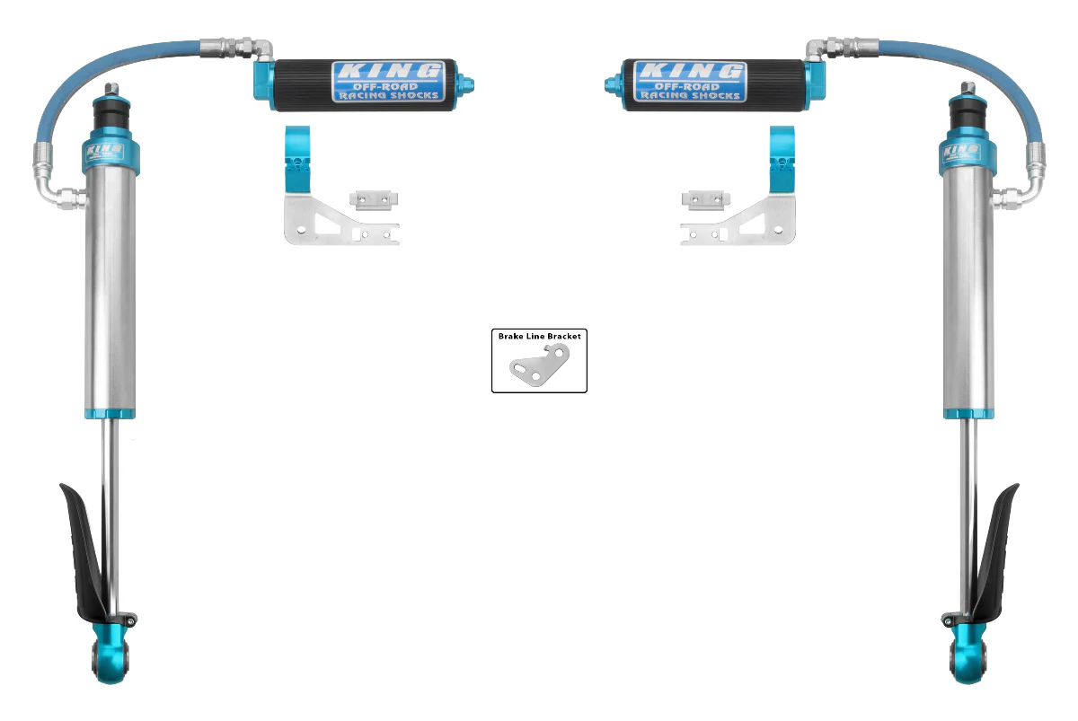 King Shocks 2.5 Performance w/ Remote Reservoir Shocks Rear Pair for 2024-2026 Toyota Land Cruiser 250 4WD RWD - Image 2