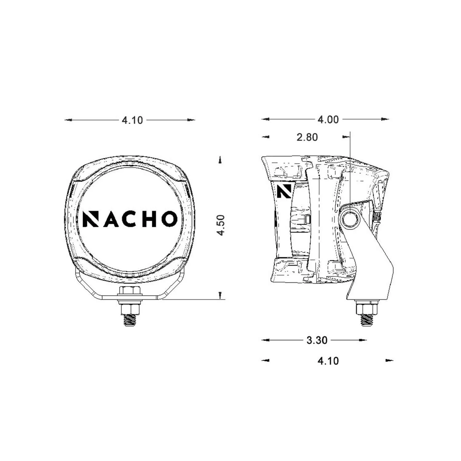 NACHO 4 Inch Offroad / SAE LED Lights - Image 5
