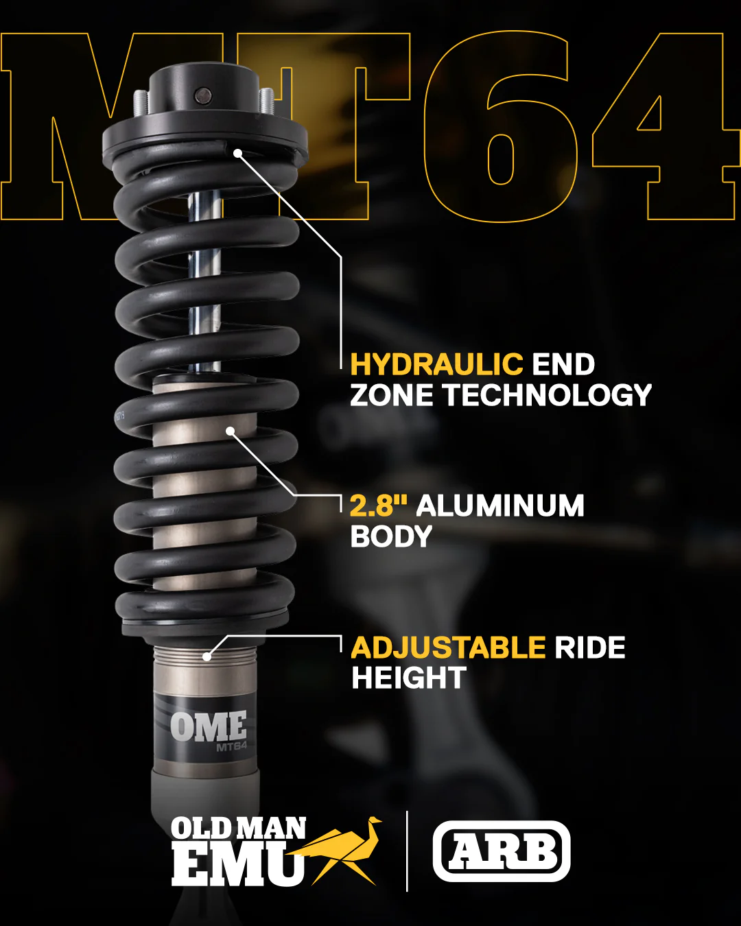 Old Man Emu MT64 Shocks Set Kit for 2022-2026 Toyota Tundra 4WD - Image 3