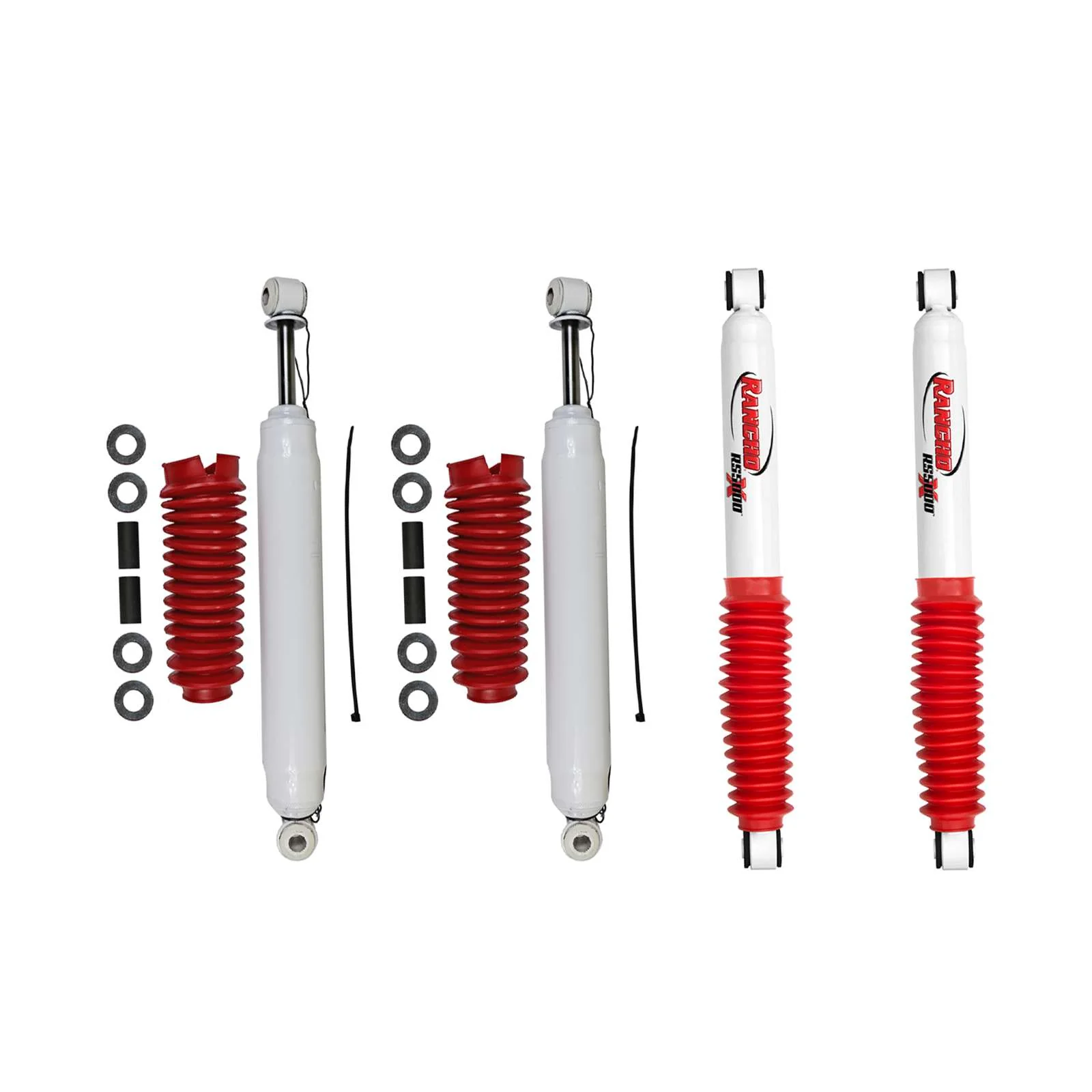 Rancho RS5000X Gas Shocks Set for 1979-1986 GMC K3500 4WD