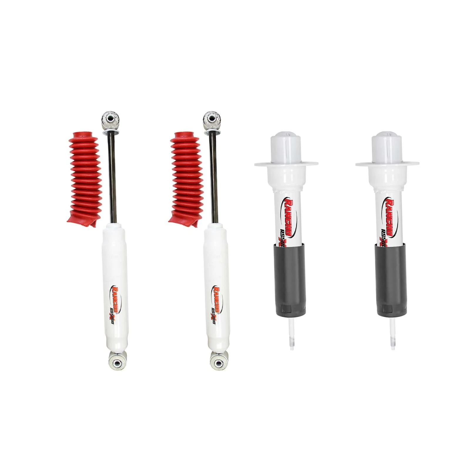 Rancho RS5000X Gas Shocks Set for 2002-2012 Jeep Liberty 4WD RWD w/0" lift