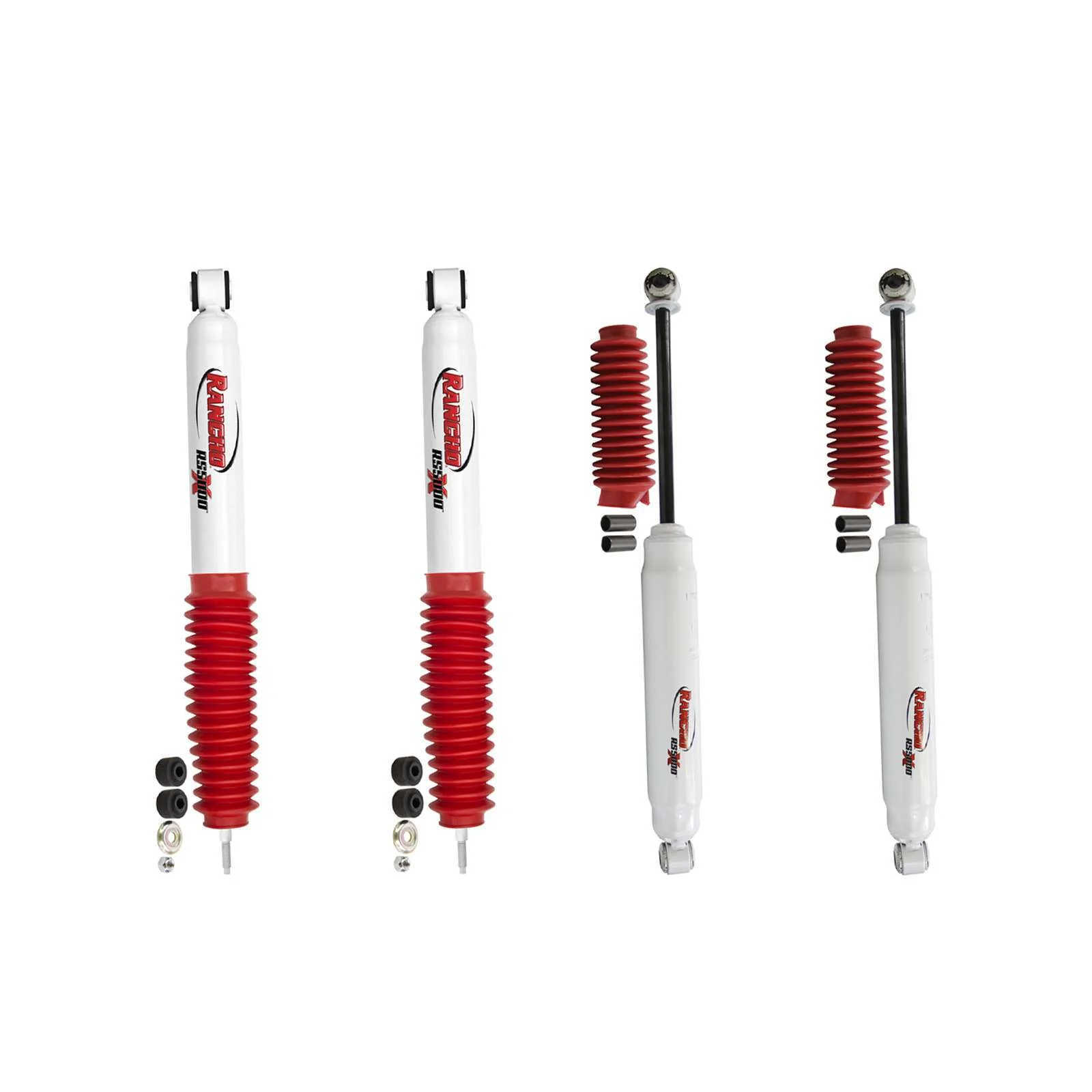 Rancho RS5000X Gas Shocks Set for 2005-2016 Ford F450 Super Duty w/0" lift