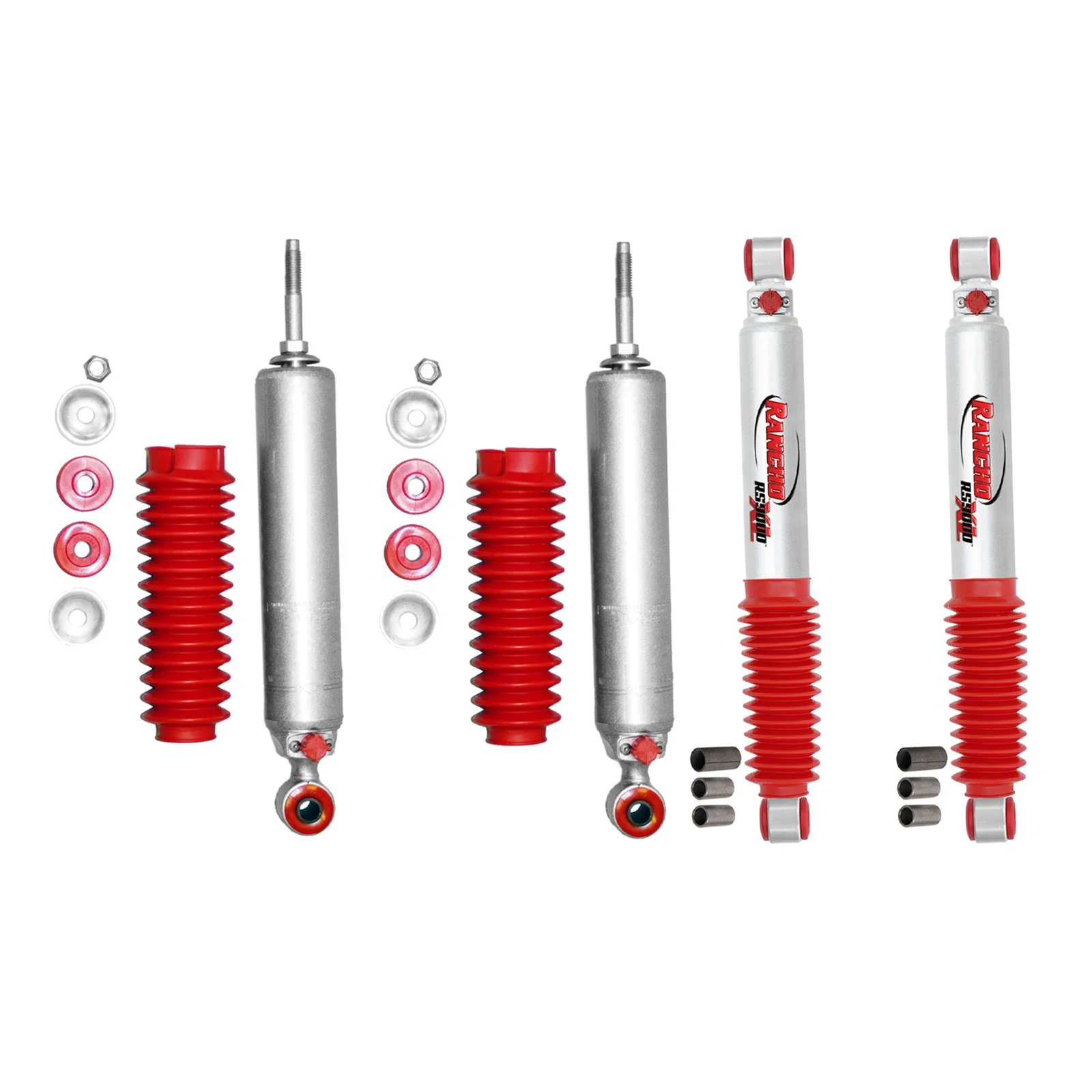 Rancho RS9000XL Adjustable Shocks Set for 2005-2016 Ford F550 Super Duty w/0" lift