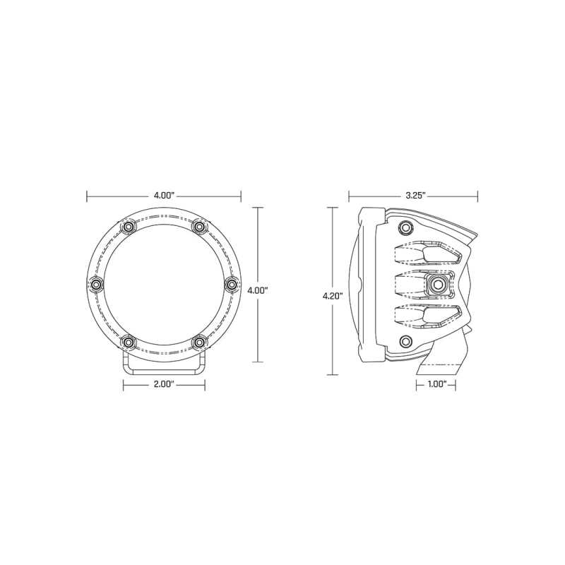 Rigid Industries 360-Series 4in LED Off-Road Drive Beam - RGBW (Pair) - Image 13