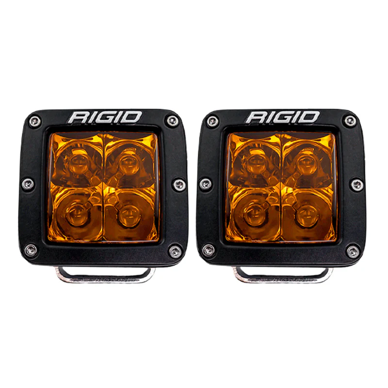 Rigid Industries D-Series Spot w/ Amber PRO Lens (Pair) - Image 2