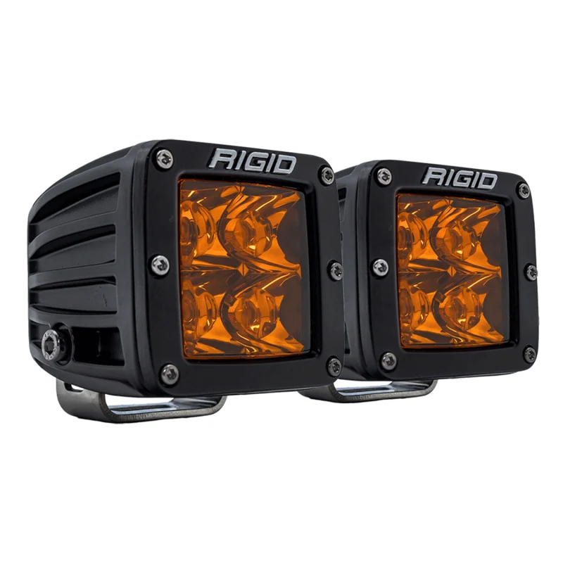 Rigid Industries D-Series Spot w/ Amber PRO Lens (Pair) - Image 3