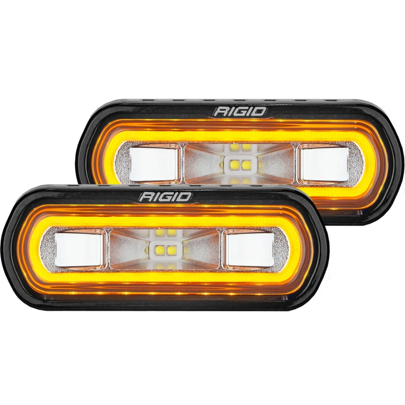 Rigid Industries SR-L Series Surface Mount LED Spreader Pair w/ Red Halo - Universal - Image 4