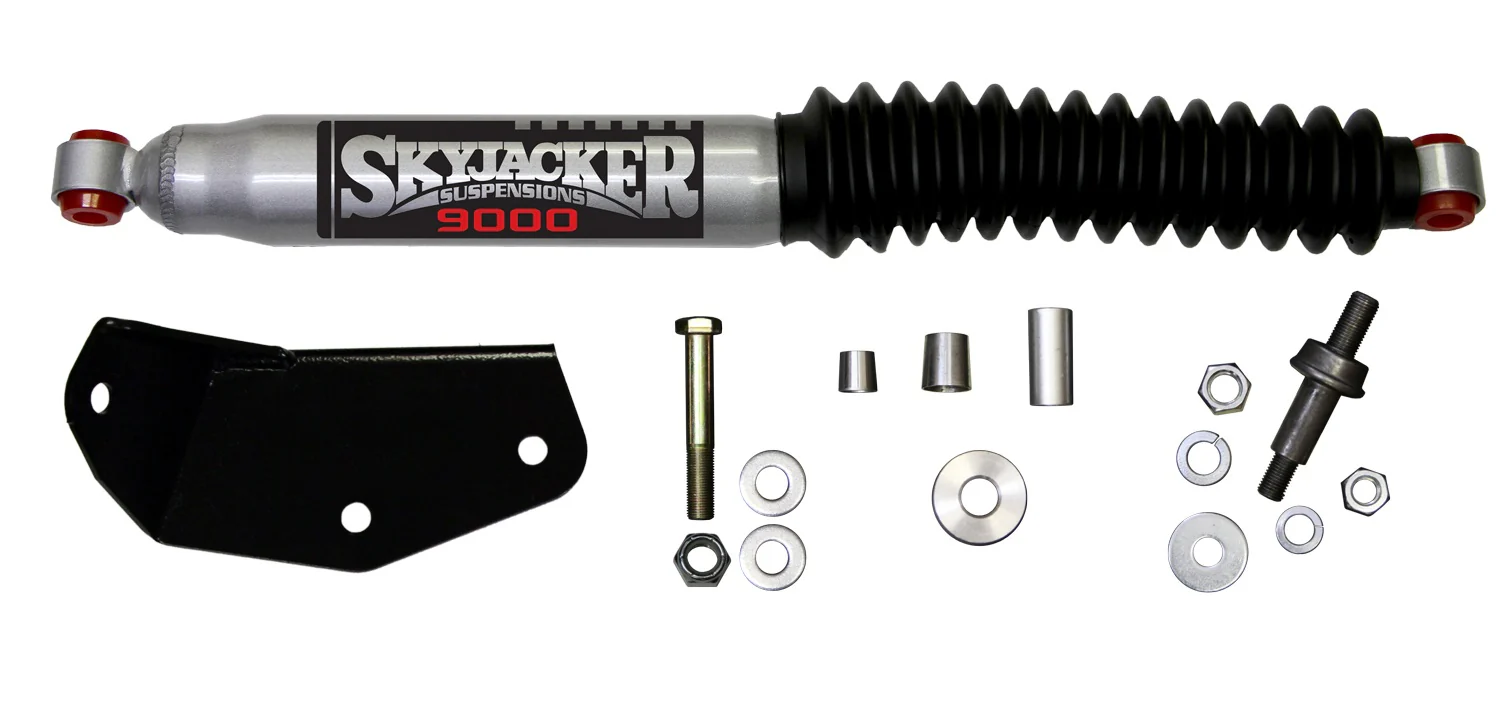 Skyjacker Silver Steering Stabilizer for 1999-2016 Ford F250 Super Duty 4WD RWD - Image 2