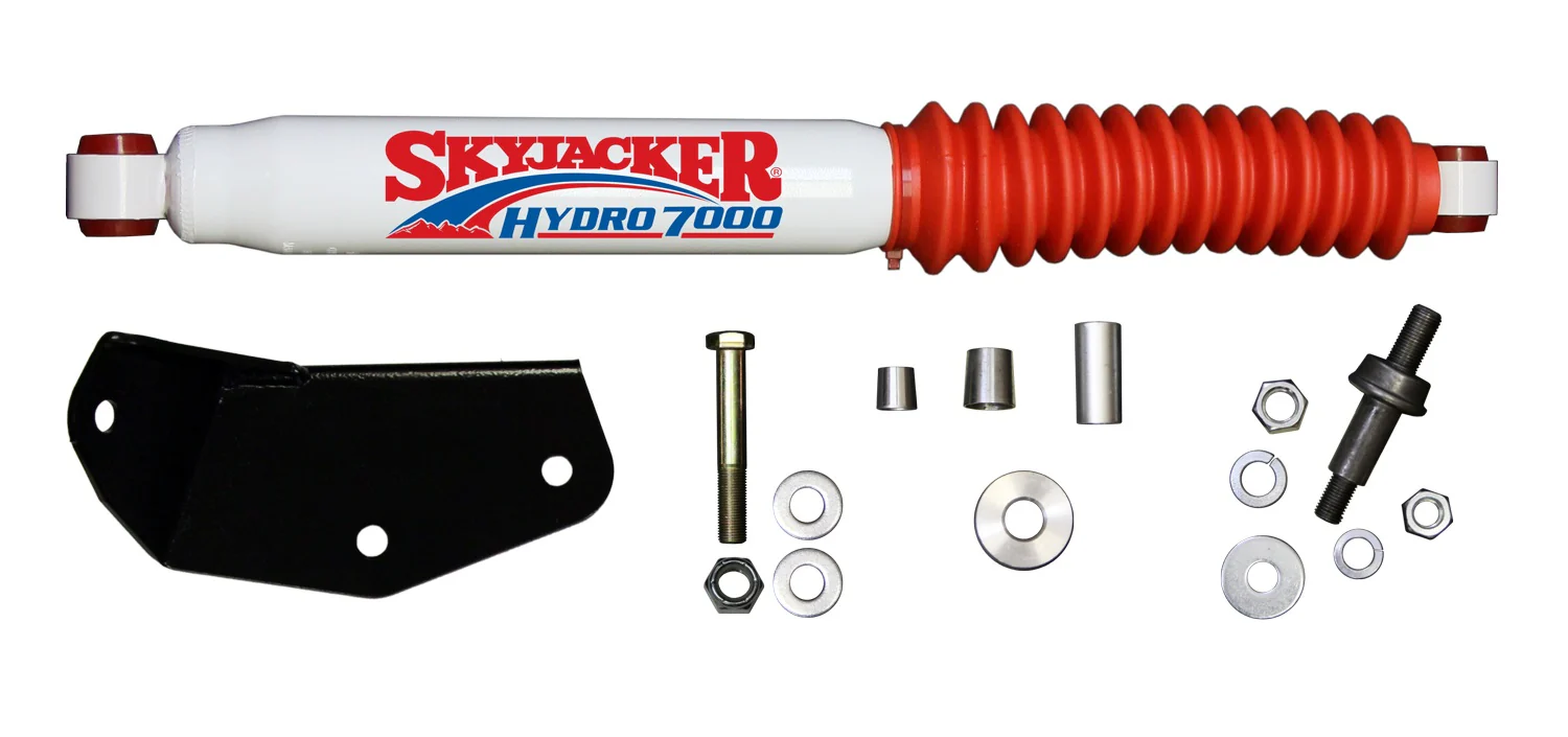 Skyjacker White Steering Stabilizer for 1999-2016 Ford F250 Super Duty 4WD RWD - Image 2