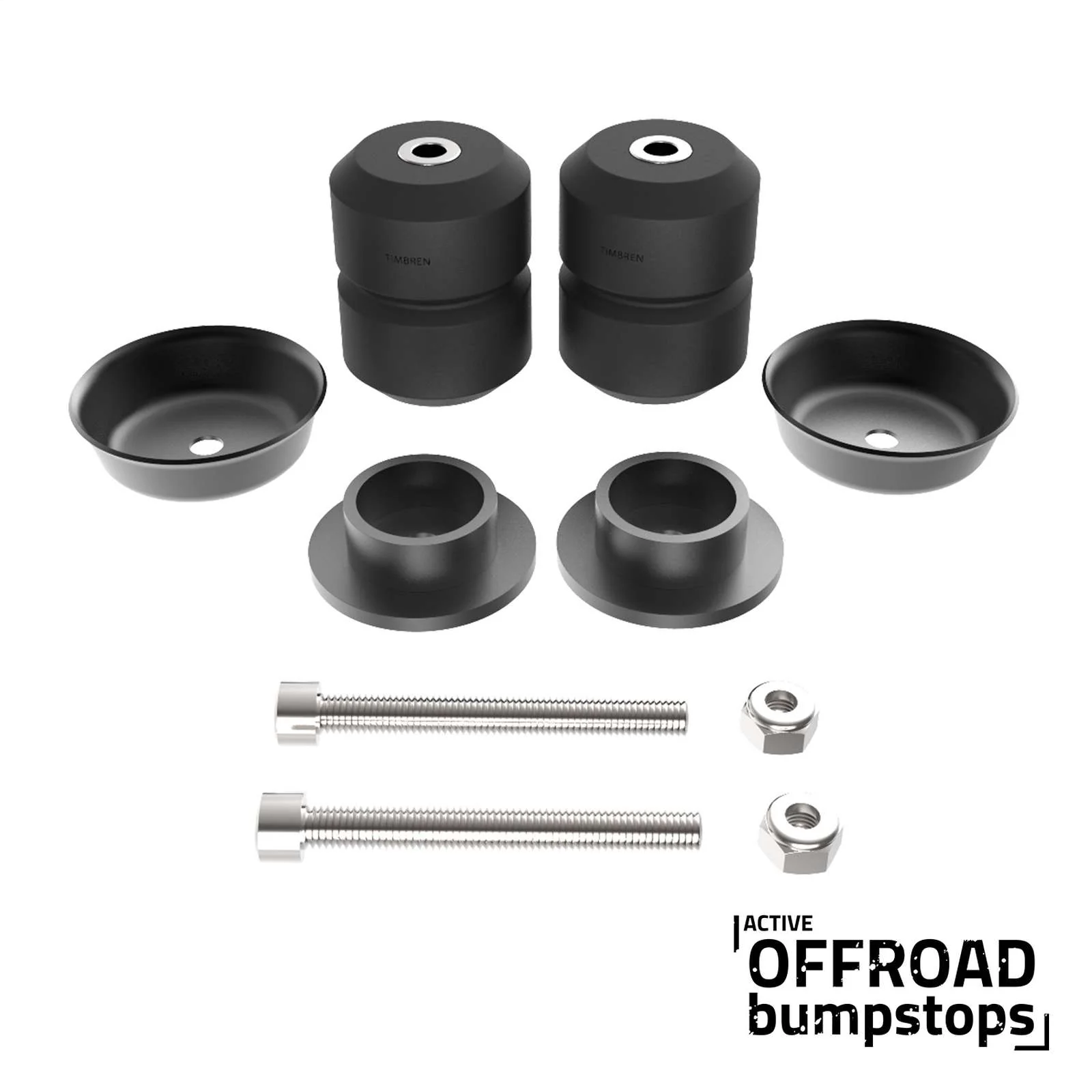 Timbren Active Off Road Front Bump Stop Pair for 2007-2018 Jeep Wrangler JK 4WD